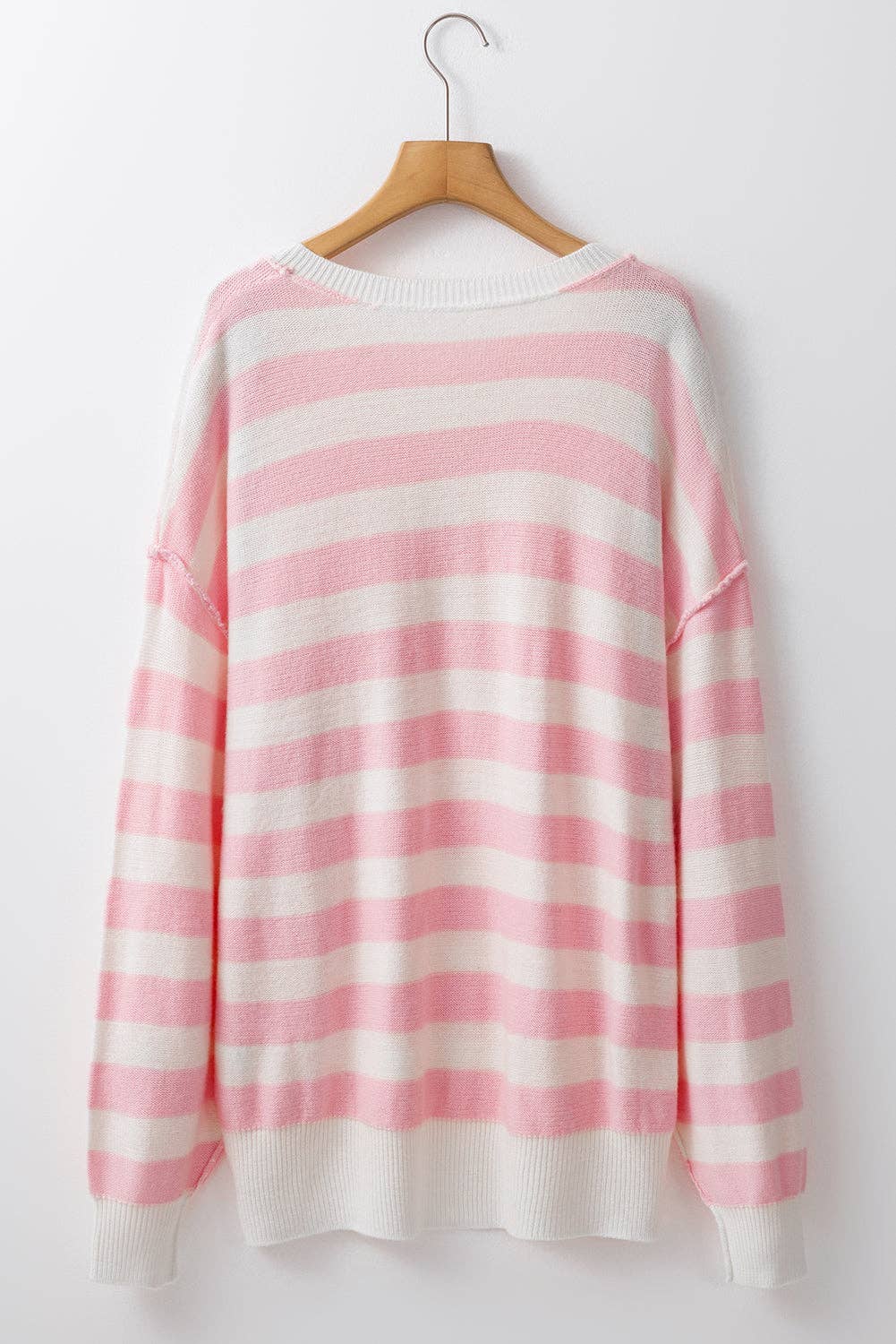 Pink Striped Sweater