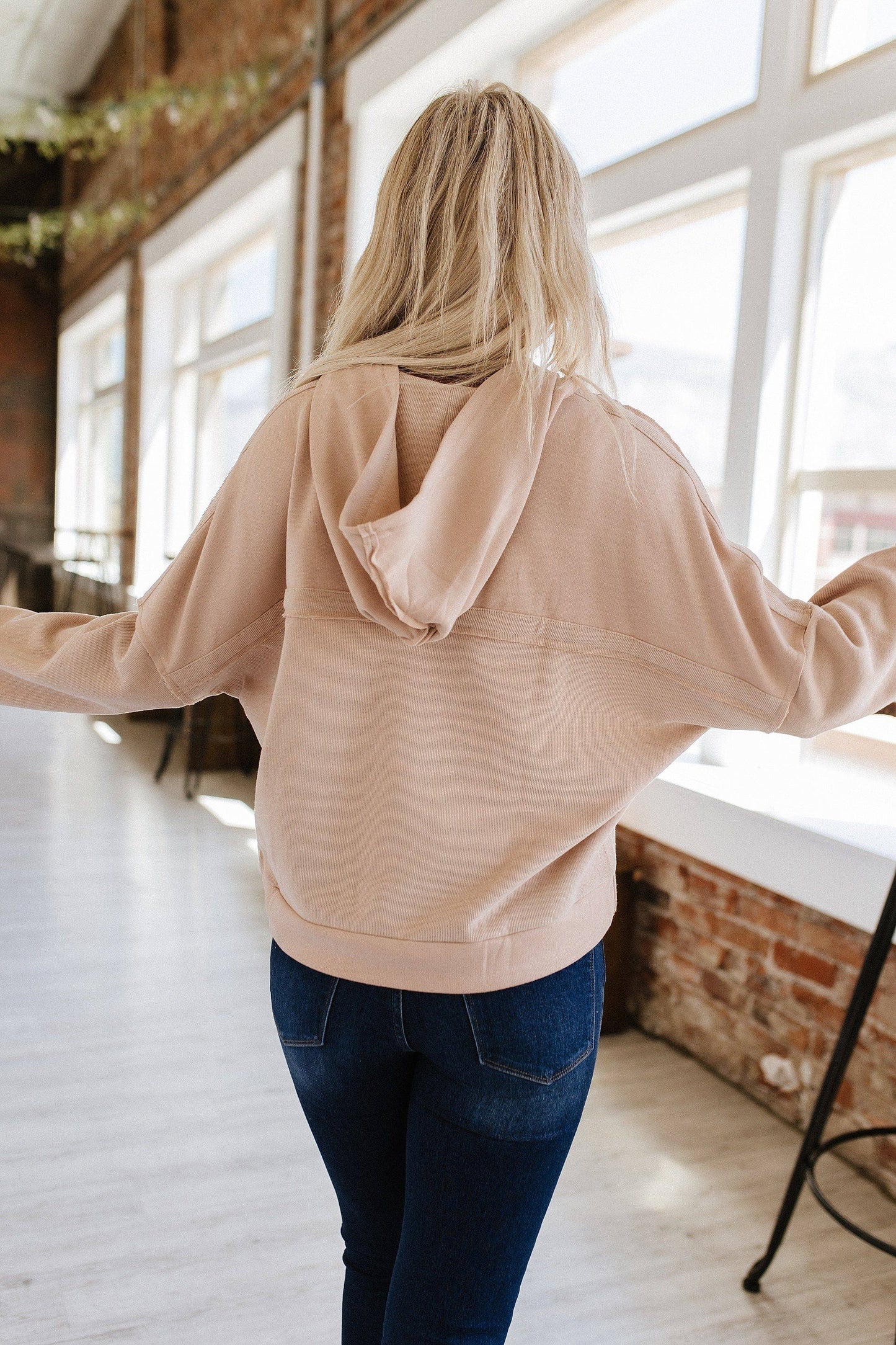 Casual Button Front Hoodie