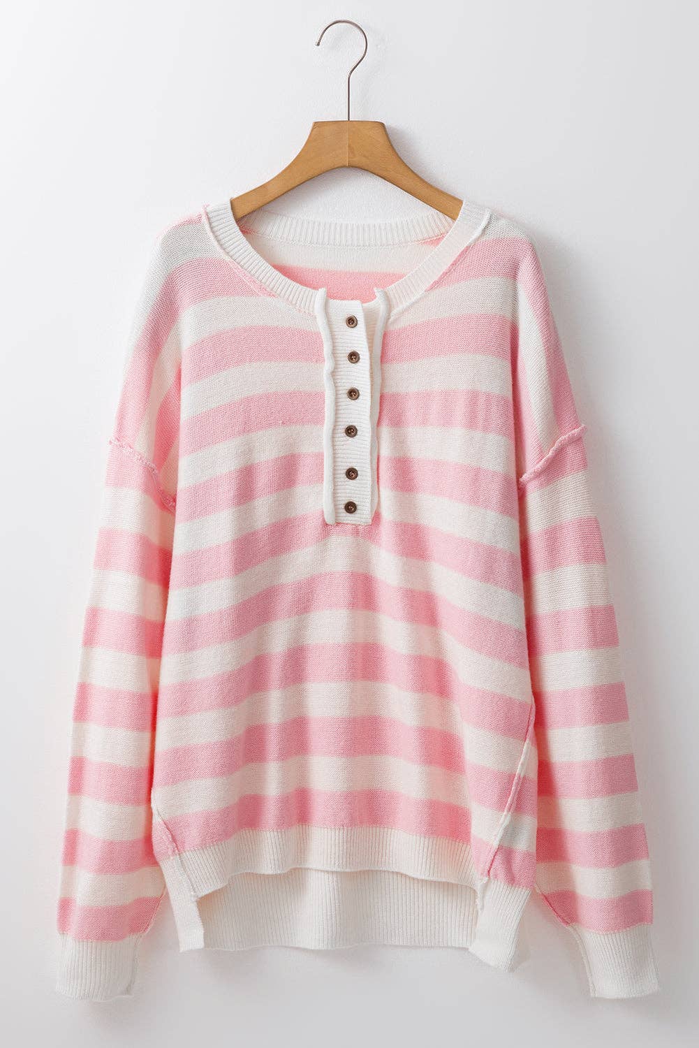 Pink Striped Sweater